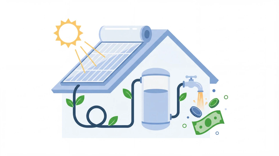 Extérieur d'une maison résidentielle avec toiture en tuiles rouges ondulées sous ciel bleu dégagé