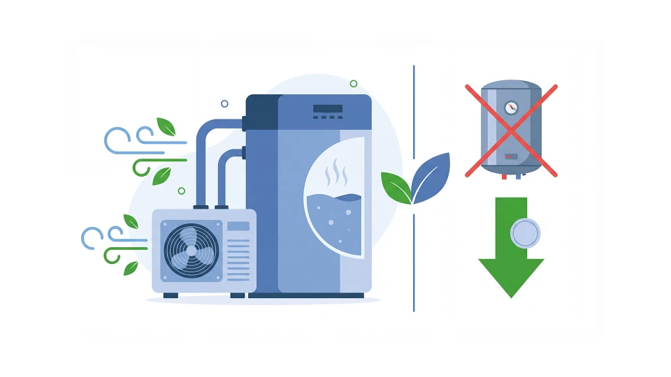 Vue arrière de père tenant sa petite fille en bras et regardant leur maison avec des panneaux solaires installés