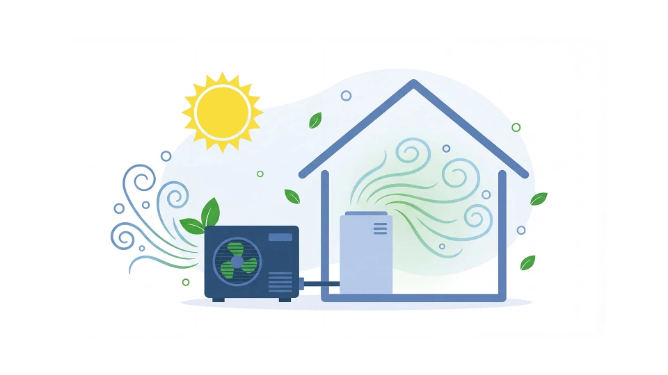 Jeune femme heureuse allumant l'air conditionné assise sur un canapé à la maison confortable et pratique, femme se reposant sur un canapé dans le salon tenant une télécommande pour refroidir le système température