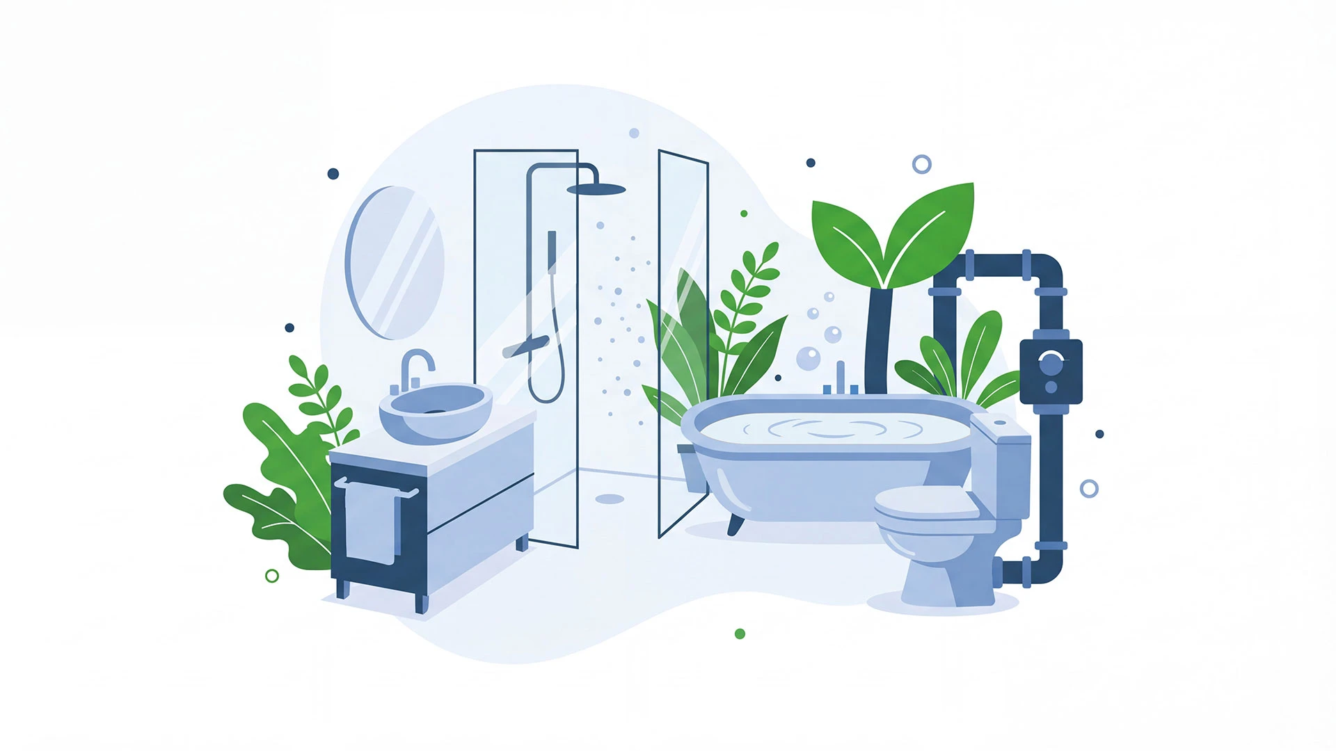 Cuisine moderne avec robinet doré à douchette rétractable installé sur plan de travail en marbre blanc