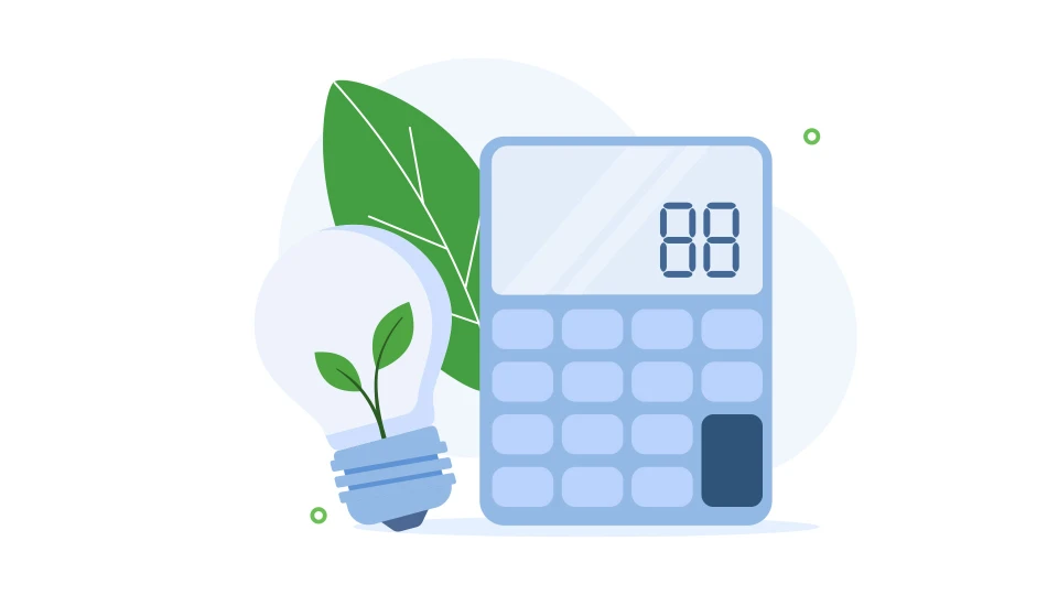 Vue arri&egrave;re de p&egrave;re tenant sa petite fille en bras et regardant leur maison avec des panneaux solaires install&eacute;s